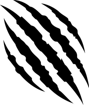 vector silhouette of claw mark