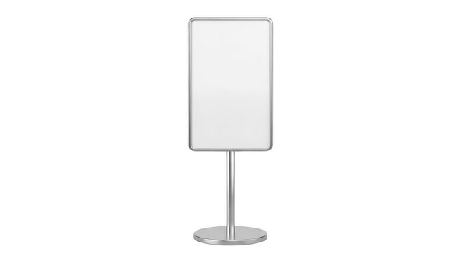 Modern standing microphone with a minimalist design isolated on transparent background,png