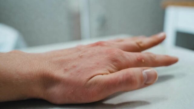 Skin infection and allergy highlighting dermatological care and recent health awareness