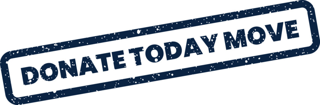 Distressed rubber stamp vector urging action and support for community initiatives, emphasizing the concept of movement