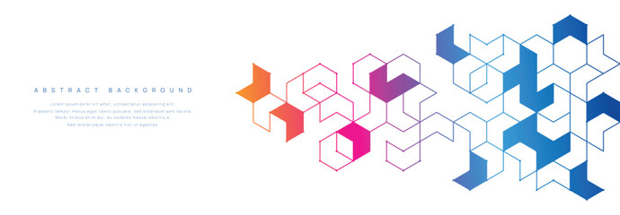 Graphic design element and abstract geometric background. © Rizal
