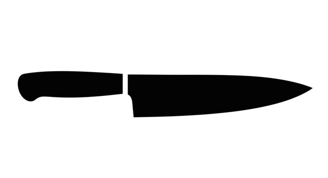 Broken kitchen chef knife.