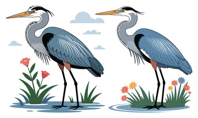 Obraz premium great blue heron