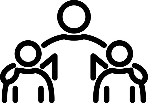 Volunteer Work Line Icon
