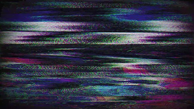 Glitch noise static television VFX pack. Visual video effects stripes background,tv screen noise glitch effect.Video background, transition effect for video editing, intro and logo reveals with sound.