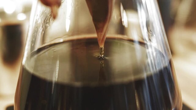 convenient coffee maker espresso brewing cooking household at work backgrounds video illustration