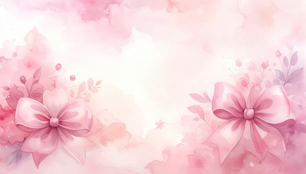 Blush Pink Watercolor Coquette Wash Background with Dreamy Floral Silhouettes and Soft Texture, Ethereal Romantic Aesthetic for Wedding Invitation, Beauty Blog, and Feminine Branding
