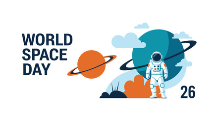 World Space Day Astronaut Exploring Planets and Stars © Farid