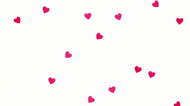 4K Valentines day and love animation. Happy Valentines Day Background Heart. Alpha channel included. Happy concept. Anniversary, mothers day HD 4K