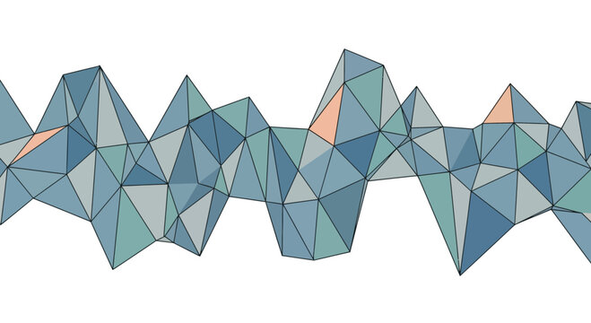 Abstract Geometric Low Poly Landscape Background