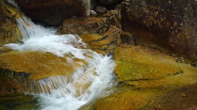 紅葉の田立の滝の天河滝