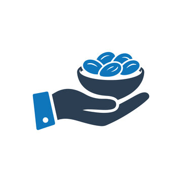 Halal Provision and Dates Icon