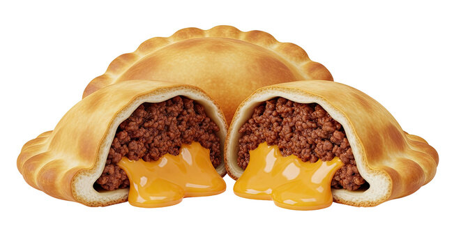 Savory Empanadas Filled with Ground Beef and Melted Cheese