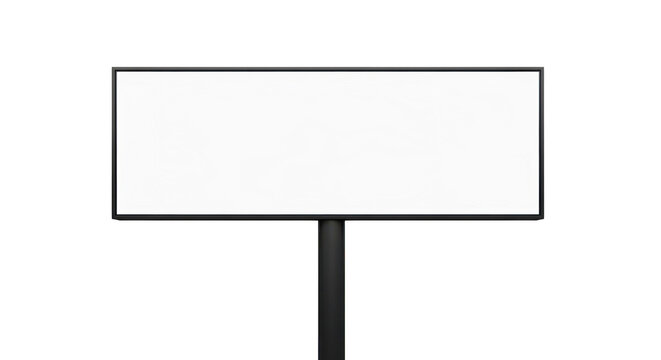 A simple geometric shape resembling a computer monitor isolated on transparent background,png