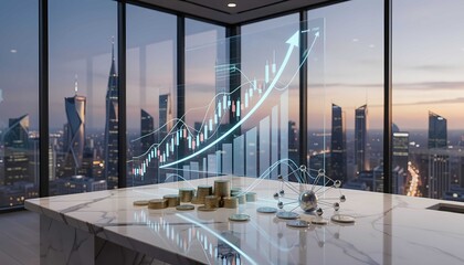 Fototapeta premium Global trade exchange currency growth market business finance economy investment