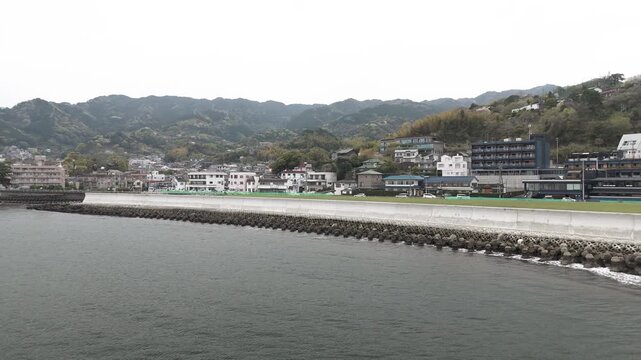 Coastal Landscape of Taga Area Atami City from Above
