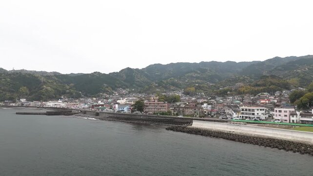 Coastal Landscape of Taga Area Atami City from Above