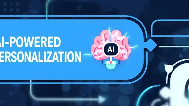 AI powered personalization technology concept.