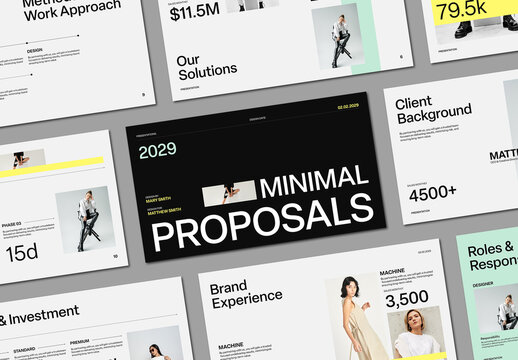 Business Proposal Presentation Template Layout
