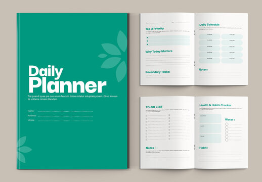Daily Planner Template Layout