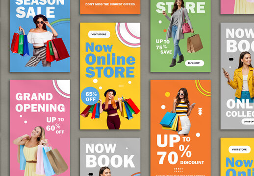 Online Shopping Sale Story Set Template