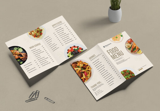 Restaurant Menu Template Layout
