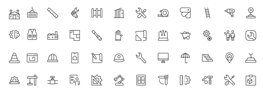  comprehensive engineering icons mechanical civil