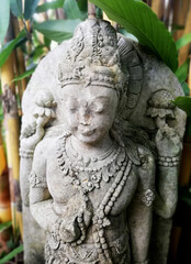 Traditional Balinese style statue in close up © Bali N Lens Service