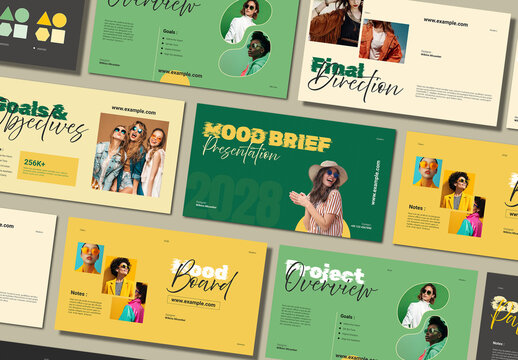 Mood and Brief Presentation Template Design Layout