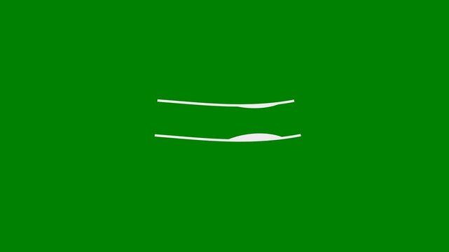 High Cholesterol, LDL Cholesterol, Plaques Buildup or Formation on Blood Vessels or Arteries concept - minimal motion graphics clip, Green Screen, foreground color 7.5% gray