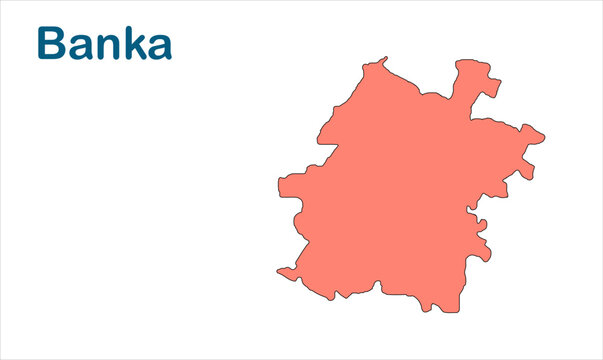 Banka subdivision map high quality professional illustration image graphic suitable for digital media marketing presentations and creative design proj