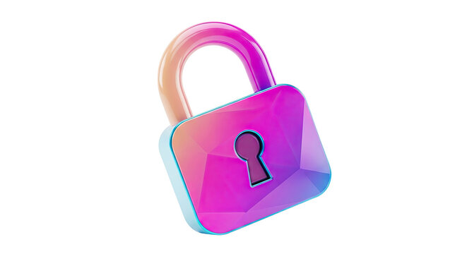 Holographic Padlock Icon