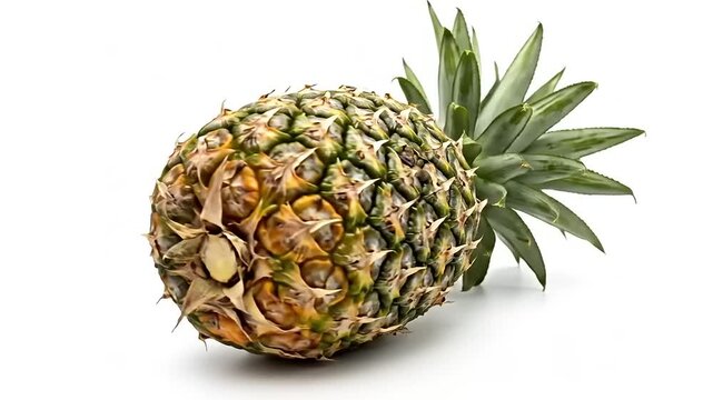 Pineapple Fruit Isolated on White Background.