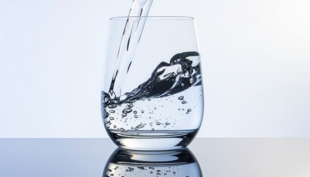 Pouring water into glass. (1)