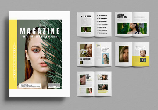Modern Editorial Magazine Template Layout