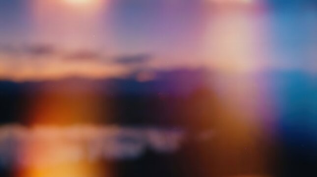 Abstract Colorful Blurred Lights Background Image.