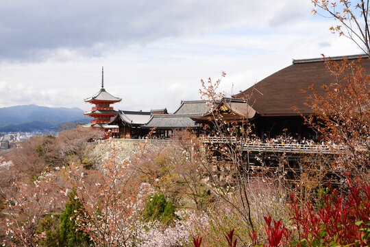 Kiyomizu dera temple view, Kyoto, Japan