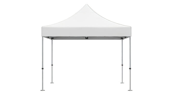 Portable canopy tent for outdoor events and parties, white fabric