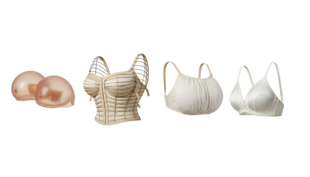 Various Styles of Bras and Breast Prosthetics