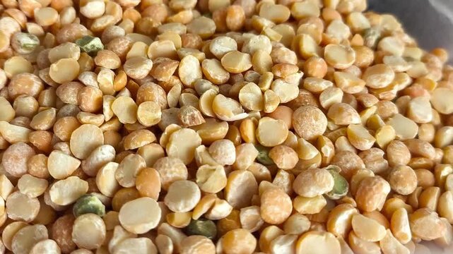 Yellow peas close-up. legumes, cereals with a high protein content