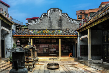 Fototapeta premium Foshan city, Guangdong, China. Shunde Lecong Xiaobu Village, now a historical preserved site in an industrial development zone, a bright example of Lingnan architectural style.