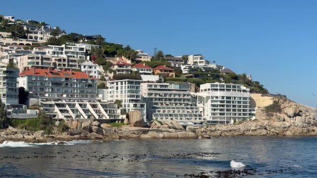 Bantry Bay apartments on the water, Sea Point, Cape Town.