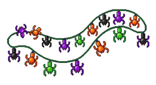 Halloween Spider String Lights Decoration.