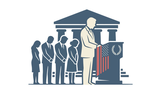 Solemn Address with Audience and Government Building