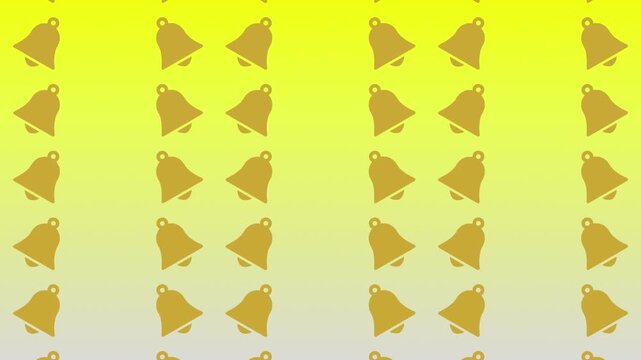 4K, cartoon bell, pattern animation, loopable