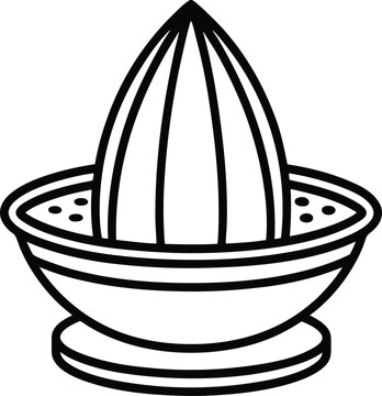 Manual citrus juicer with a reamer cone and collecting bowl