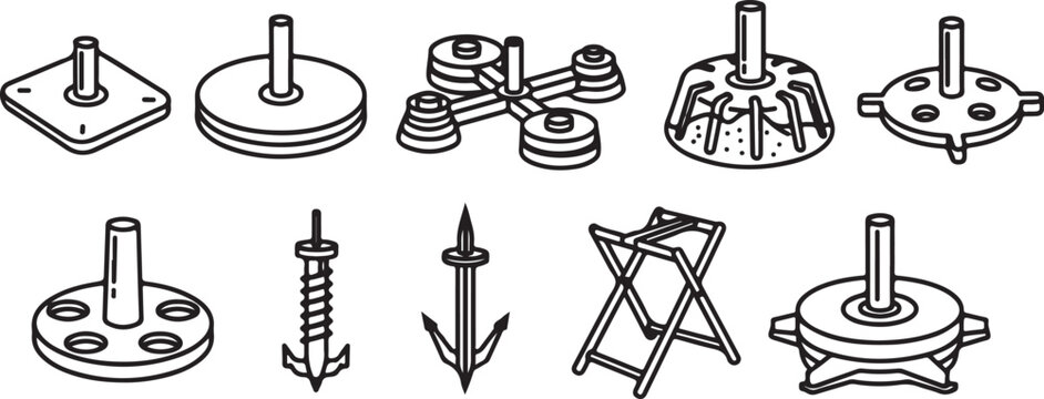 Common laboratory glassware and equipment used in chemistry experiments Vector
