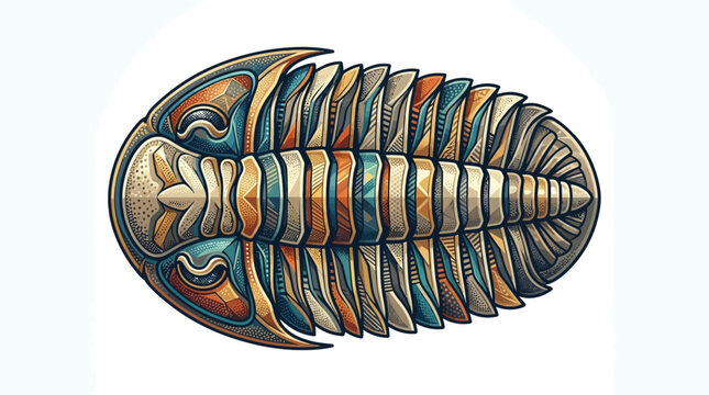 Trilobite Fossil Ancient Arthropod Specimen.