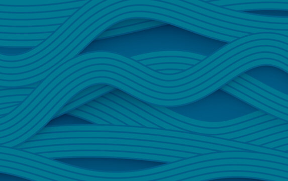 Abstract blue wave background with glowing lines and smooth gradient motion design