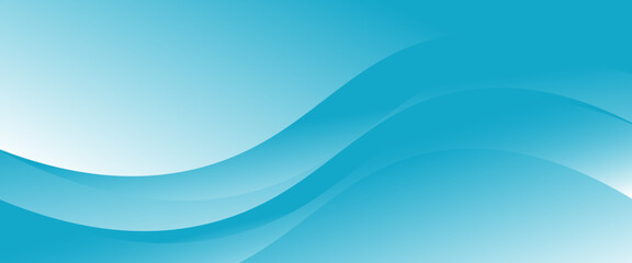 Obraz premium Blue and white business wave banner background. vector illustration eps 10